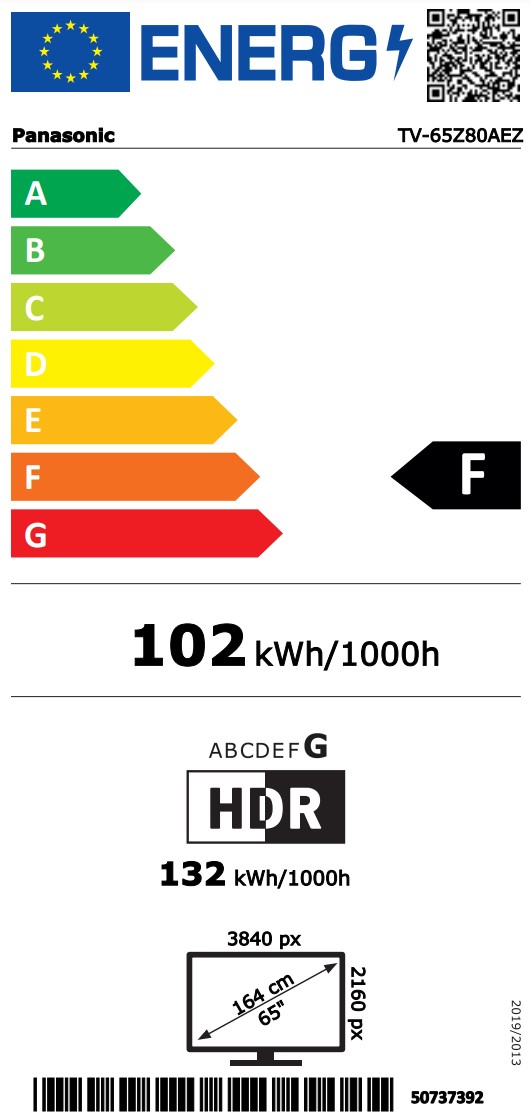 tv-65z80aez Energimrke